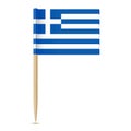 Flag of Greece. Flag toothpick 10eps