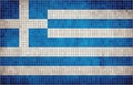 Abstract Mosaic Flag of Greece Royalty Free Stock Photo