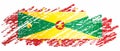 Flag of Grenada, Grenada is a country in the West Indies, Island of Spice. Template for award design, an official document with th