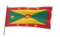 Flag of Grenada Royalty Free Stock Photo