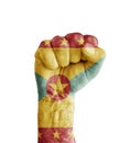 Flag of Grenada painted on human fist like victory symbol Royalty Free Stock Photo