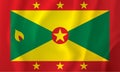 Flag of Grenada. Vector drawing