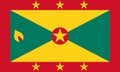 Flag of Grenada Vector illustration