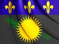 Flag of Guadeloupe Royalty Free Stock Photo