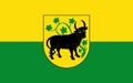 Flag of Gustrow in Mecklenburg-Western Pomerania in northern Ger
