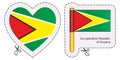 Flag of Guyana, Co-operative Republic of Guyana.