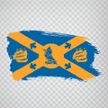Flag of Halifax brush strokes. Flag Halifax city Canadian province of Nova Scotia on transparent background for your web site des