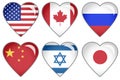 Flag Hearts