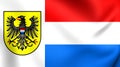 Flag of Heilbronn City, Germany.
