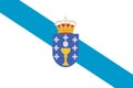Flag of the Historic District of Spain - Galicia