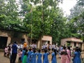 Flag hoisting at a School in India