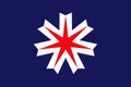 Flag of Hokkaido Prefecture. Japan