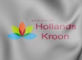 Flag of Hollands Kroon North Holland province, Netherlands. 3D Illustration Royalty Free Stock Photo