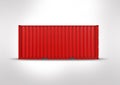 Flag of Hong Kong. Container in 3D.rendering