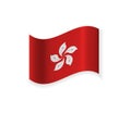 The Flag Of Hong Kong.