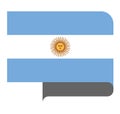 Flag horizontal shape, pointer for world map Royalty Free Stock Photo
