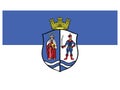 County Flag of BÃÂ¡cs-Kiskun Royalty Free Stock Photo