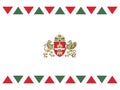 County Flag of Budapest Royalty Free Stock Photo