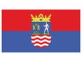 County Flag of GyÃâr-Moson-Sopron Royalty Free Stock Photo