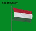 Flag Of Hungary, Hungary flag, National flag of Hungary. pole flag of Hungary