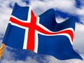 Flag. Iceland