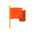 Flag icon flat Royalty Free Stock Photo