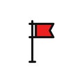 Flag icon flat vector design Royalty Free Stock Photo