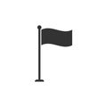 Flag icon isolated. Location marker symbol