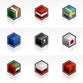 Flag Icons Set - Design Elements 56a Royalty Free Stock Photo
