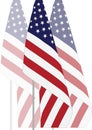 Waving Flag of USA Royalty Free Stock Photo