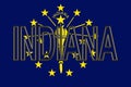Flag of Indiana Word