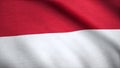 Flag of Indonesia waving. Background of waving flag of Indonesia
