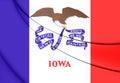 Flag of Iowa, USA.