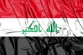 Flag of the Iraq. 3D Illustration.