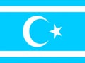 Glossy glass Flag of Iraqi Turkmen people