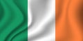Flag of Ireland. Irish national symbol in official colors. Template icon. Abstract vector background Royalty Free Stock Photo