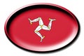 Isle of man - round country flag with an edge