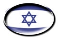 Israel - round country flag with an edge