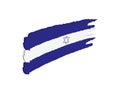 Flag of Israel. 3D Vector Israeli Flag with watercolor effect. Flag Israel - vector art image can be used as label, sticker