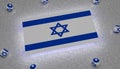 Israel Flag blue white star