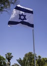 Flag of Israel on a summer day