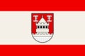 Flag of Isselburg in North Rhine-Westphalia, Germany