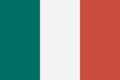 Flag of Italy oficial colors and proportions Royalty Free Stock Photo