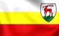 Flag of Jelenia Gora City, Poland.