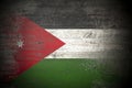 Flag of Jordan on concrete wall Royalty Free Stock Photo