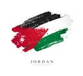 Flag of Jordan. Vector illustration on a white background
