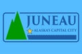 Flag of Juneau the capital of Alaska, USA Royalty Free Stock Photo