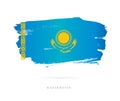 Flag of Kazakhstan. Abstract concept