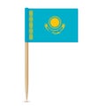 Flag of Kazakhstan. Flag toothpick 10eps