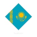 Flag of Kazakhstan participant of the Europe football competition.